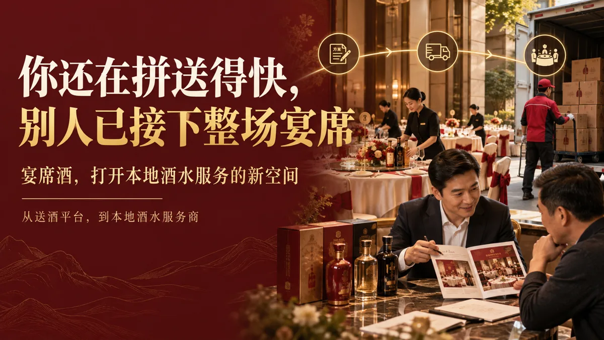 本地酒水即时零售企业, 如何通过宴席酒服务提升经营能力?